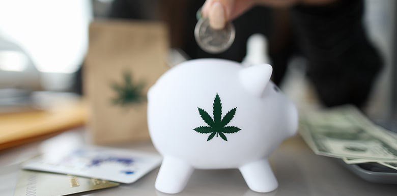 cannabis piggy bank